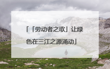 「劳动者之歌」让绿色在三江之源涌动