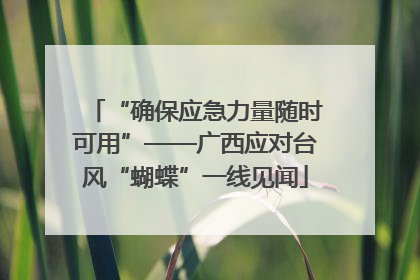 “确保应急力量随时可用”——广西应对台风“蝴蝶”一线见闻