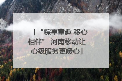 “粽享童趣 移心相伴” 河南移动让心级服务更暖心