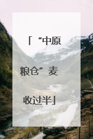 “中原粮仓”麦收过半