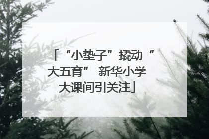 “小垫子”撬动“大五育” 新华小学大课间引关注