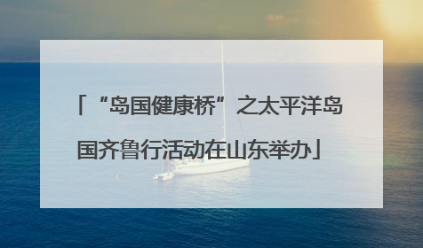 “岛国健康桥”之太平洋岛国齐鲁行活动在山东举办