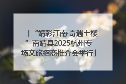 “靖彩江南·奇遇土楼”南靖县2025杭州专场文旅招商推介会举行