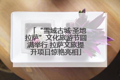 “雪域古城·圣地拉萨”文化旅游节圆满举行 拉萨文旅提升项目惊艳亮相