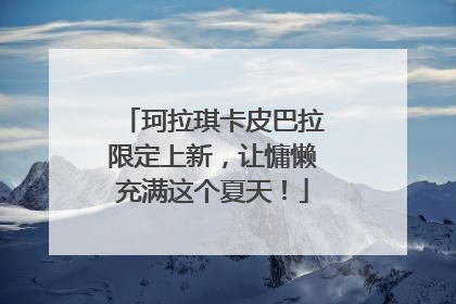 珂拉琪卡皮巴拉限定上新，让慵懒充满这个夏天！