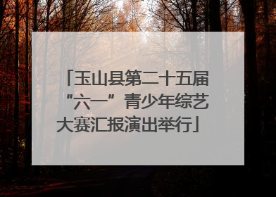 玉山县第二十五届“六一”青少年综艺大赛汇报演出举行