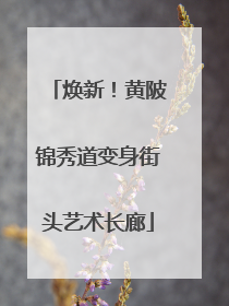 焕新！黄陂锦秀道变身街头艺术长廊