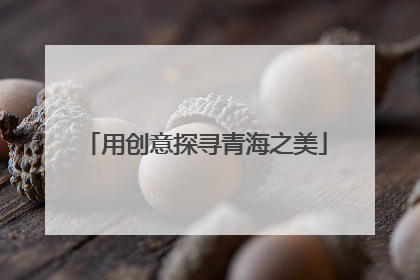 用创意探寻青海之美