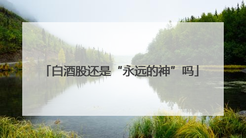 白酒股还是“永远的神”吗