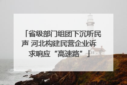 省级部门组团下沉听民声 河北构建民营企业诉求响应“高速路”