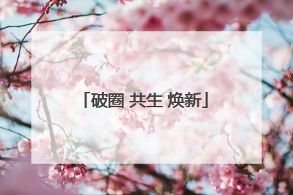 破圈 共生 焕新