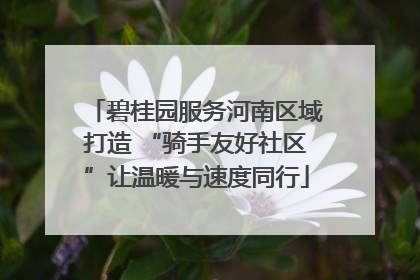 碧桂园服务河南区域打造 “骑手友好社区”让温暖与速度同行