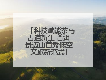 科技赋能茶马古道新生 普洱景迈山首秀低空文旅新范式