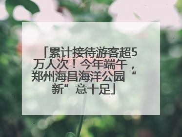 累计接待游客超5万人次！今年端午，郑州海昌海洋公园“新”意十足