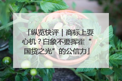 纵览快评｜商标上耍心机？白象不要挥霍“国货之光”的公信力