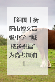 组图丨衡阳市博文高级中学“喊楼送祝福”为高考加油
