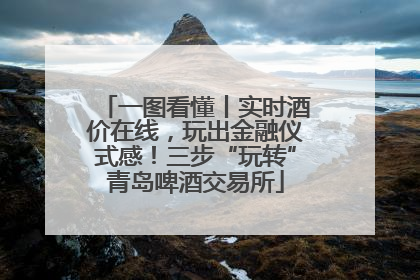 一图看懂丨实时酒价在线，玩出金融仪式感！三步“玩转”青岛啤酒交易所