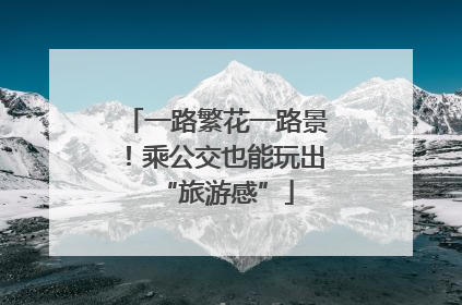 一路繁花一路景！乘公交也能玩出“旅游感”