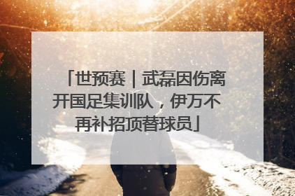 世预赛｜武磊因伤离开国足集训队，伊万不再补招顶替球员