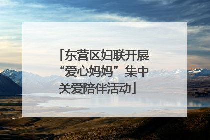 东营区妇联开展“爱心妈妈”集中关爱陪伴活动