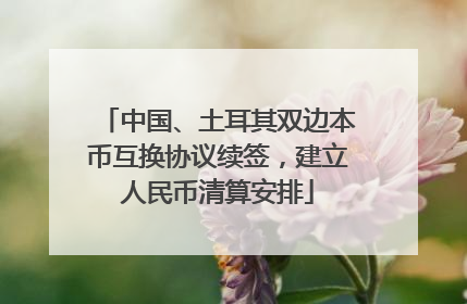 中国、土耳其双边本币互换协议续签，建立人民币清算安排