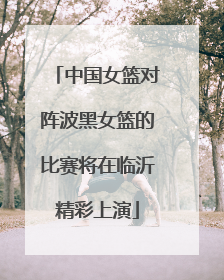 中国女篮对阵波黑女篮的比赛将在临沂精彩上演