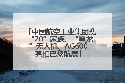 中国航空工业集团携“20”家族、“翼龙”无人机、AG600亮相巴黎航展