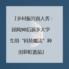 乡村振兴真人秀：团风90后返乡大学生用“科技魔法”种出彩虹番茄