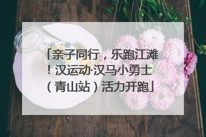 亲子同行，乐跑江滩！汉运动·汉马小勇士（青山站）活力开跑