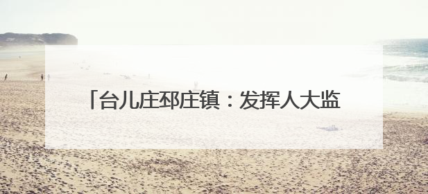 台儿庄邳庄镇：发挥人大监督作用 助力人居环境提升
