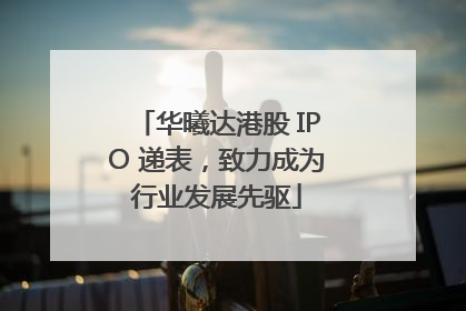 华曦达港股 IPO 递表，致力成为行业发展先驱