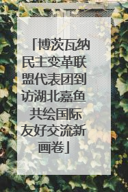 博茨瓦纳民主变革联盟代表团到访湖北嘉鱼 共绘国际友好交流新画卷