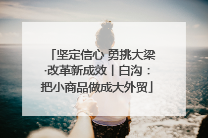 坚定信心 勇挑大梁·改革新成效丨白沟：把小商品做成大外贸