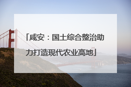咸安：国土综合整治助力打造现代农业高地