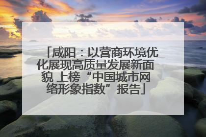 咸阳：以营商环境优化展现高质量发展新面貌 上榜“中国城市网络形象指数”报告