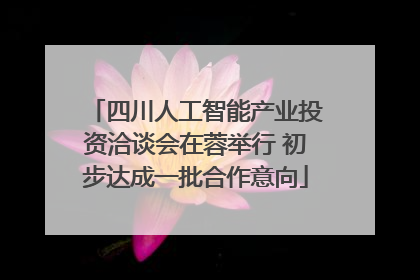 四川人工智能产业投资洽谈会在蓉举行 初步达成一批合作意向