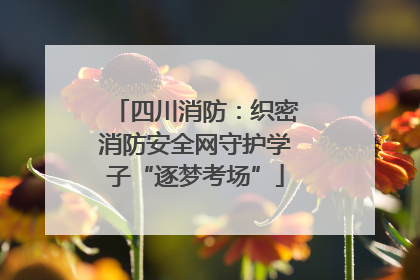 四川消防：织密消防安全网守护学子“逐梦考场”