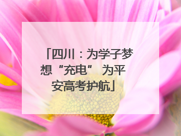 四川：为学子梦想“充电” 为平安高考护航