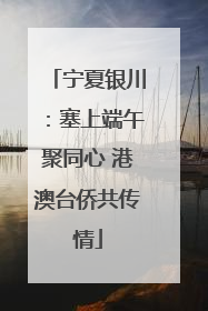宁夏银川：塞上端午聚同心 港澳台侨共传情