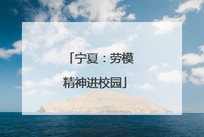 宁夏：劳模精神进校园