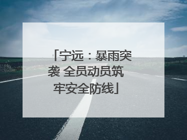 宁远：暴雨突袭 全员动员筑牢安全防线