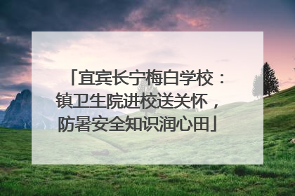宜宾长宁梅白学校：镇卫生院进校送关怀，防暑安全知识润心田