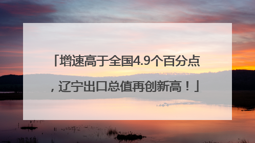 增速高于全国4.9个百分点，辽宁出口总值再创新高！