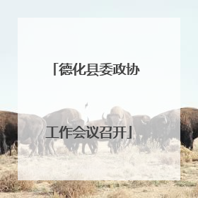 德化县委政协工作会议召开