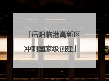 岳阳临港高新区冲刺国家级创建