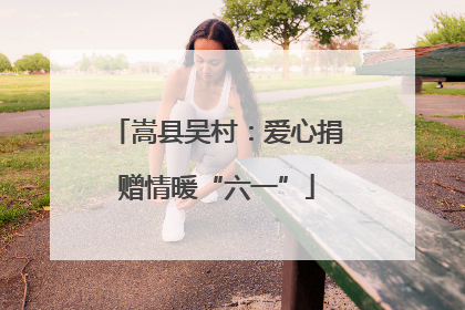 嵩县吴村：爱心捐赠情暖“六一”
