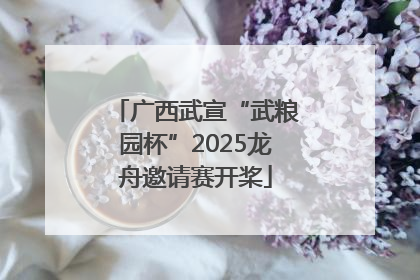 广西武宣“武粮园杯”2025龙舟邀请赛开桨