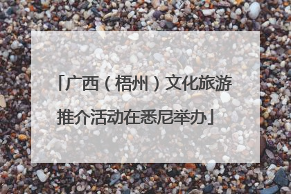 广西（梧州）文化旅游推介活动在悉尼举办