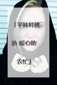 平林鲜桃熟 暖心助农忙