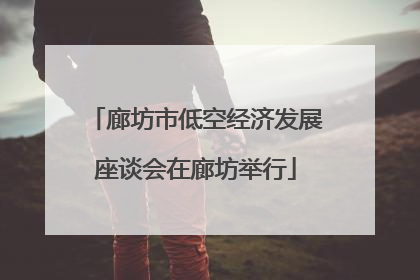 廊坊市低空经济发展座谈会在廊坊举行